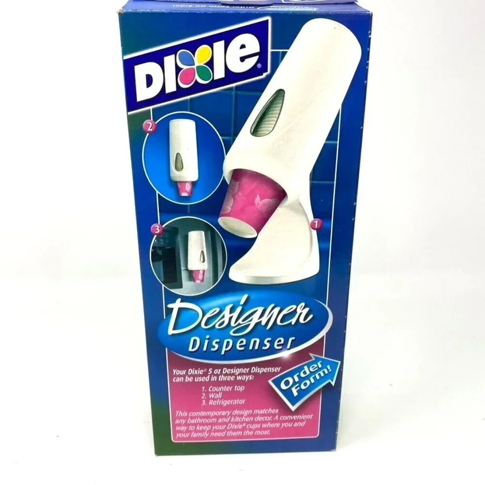 Dixie 5 Oz Bathroom Cups Beautiful Blooms Pink Open Package 35 Cups